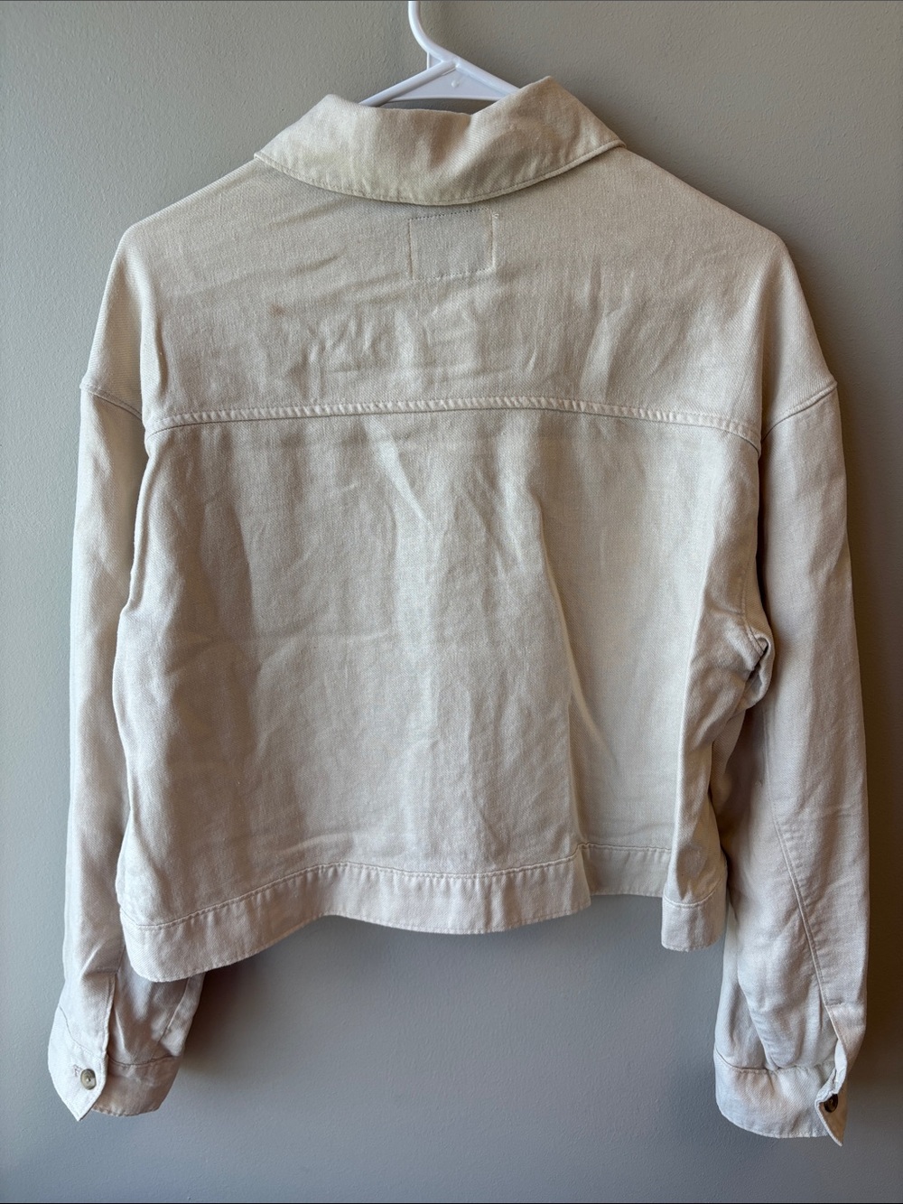 Old Navy Cream Cropped Jacket - Picture 7 of 7